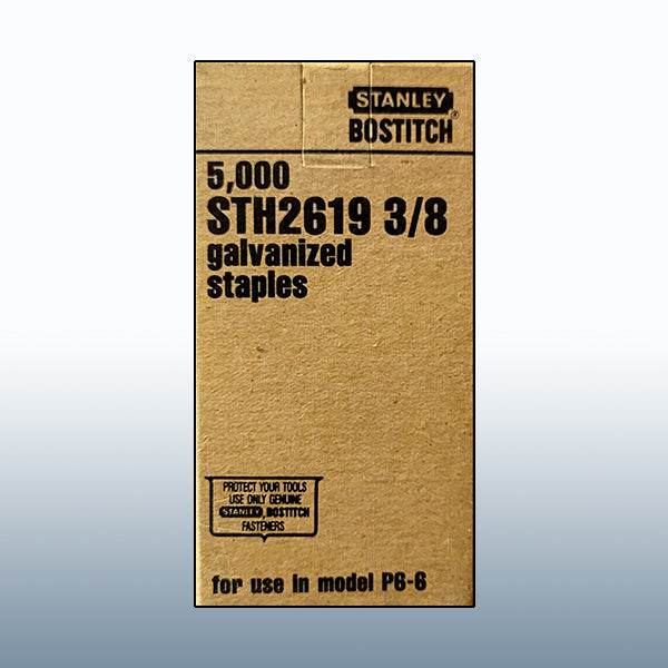 STH2619 3/8" Stanley Bostitch Staples 5,000/bx
