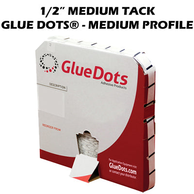 1/2" Medium Tack Glue Dots® - Medium Profile