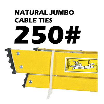 250# Natural Jumbo Cable Ties