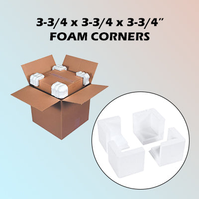 3-3/4 x 3-3/4 x 3-3/4" Foam Corner Protectors 400/cs