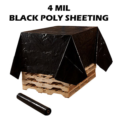 4 Mil Black Poly Sheeting