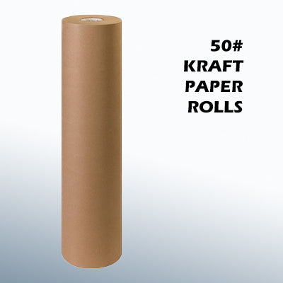 50 lb Basis Weight Kraft Paper Rolls - 720'/rl