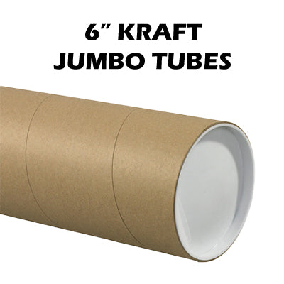 6" Kraft Jumbo Mailing Tubes (Full Case)