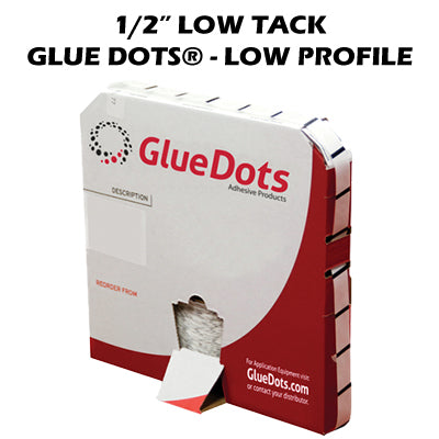 1/2" Low Tack Glue Dots® - Low Profile