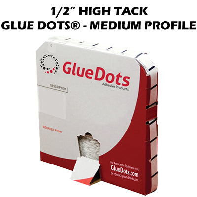 1/2" High Tack Glue Dots® - Medium Profile