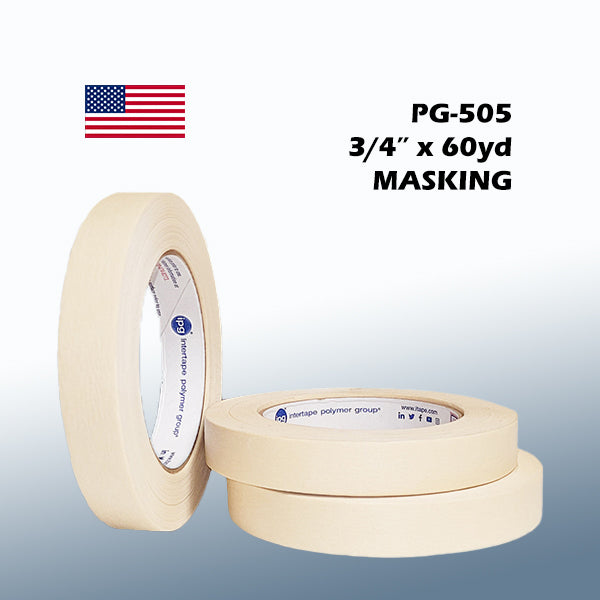 Intertape PG-505 3/4" x 60yd Masking Tape