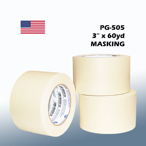 Intertape PG-505 3" x 60yd Masking Tape