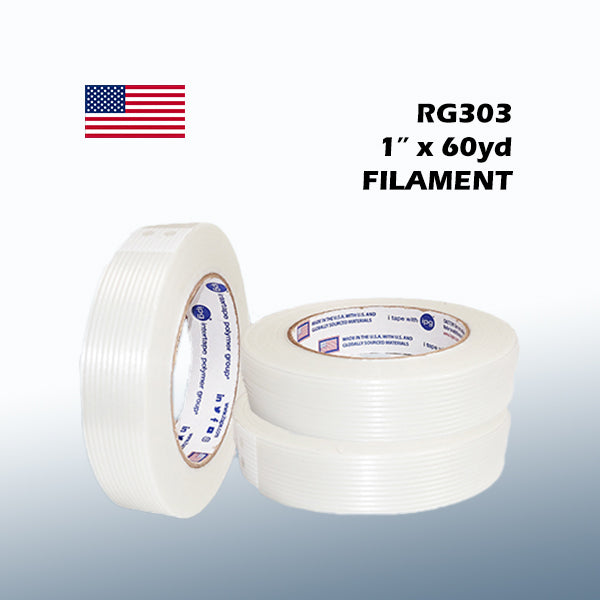 Shurtape RG303 1" x 60yd Filament Tape