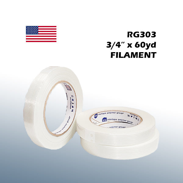 Shurtape RG303 3/4" x 60yd Filament Tape