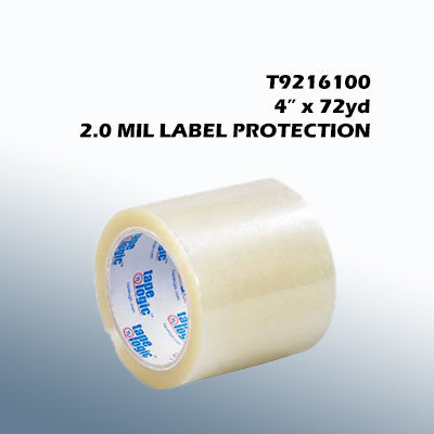 Tape Logic T9216100 4" x 72yd 2.0 Mil Label Protection Tape