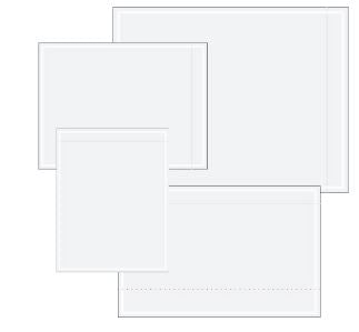 "Clear Face" Document Envelopes - 1,000 per case, unless noted-clear face-Lamar Packaging Supplies Inc