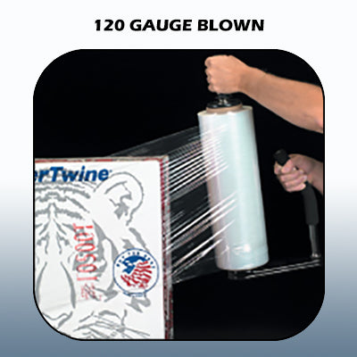 120 Gauge Clear Blown Hand Stretch Film 4rls/cs