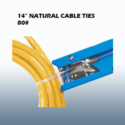 14" 80lb Natural Cable Ties