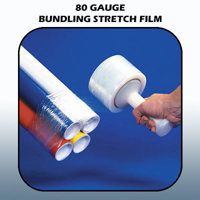 80 Gauge x 1,000' Clear Bundling Stretch Film