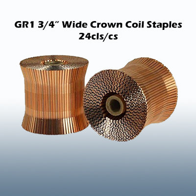 GR1 3/4" Wide Crown Coil Staples 24cls/cs