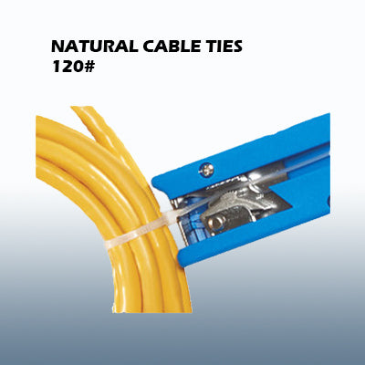 120lb Natural Cable Ties (Various Lengths)