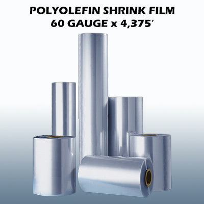 60 Gauge x 4,375' Polyolefin Shrink Film 1rl/cs