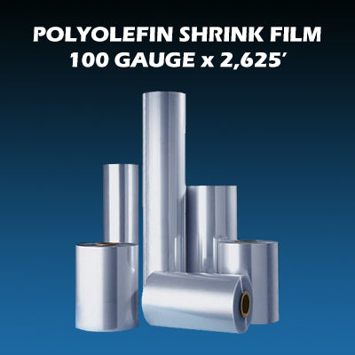 100 Gauge x 2,625' Polyolefin Shrink Film 1rl/cs