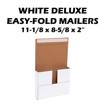 White Deluxe Easy-Fold Mailers 25/bdl (Part 5)