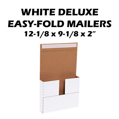 White Deluxe Easy-Fold Mailers 25/bdl (Part 6)
