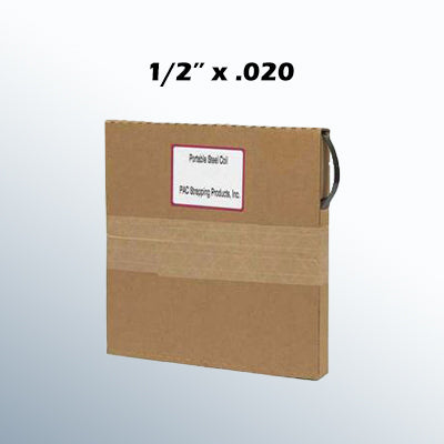 1/2" x .020 Standard-Duty Steel Strapping (MINI COIL)
