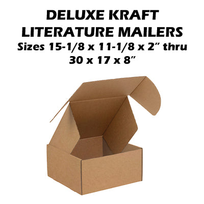 Deluxe Kraft Literature Mailers 50/bdl, unless noted (Part 3)
