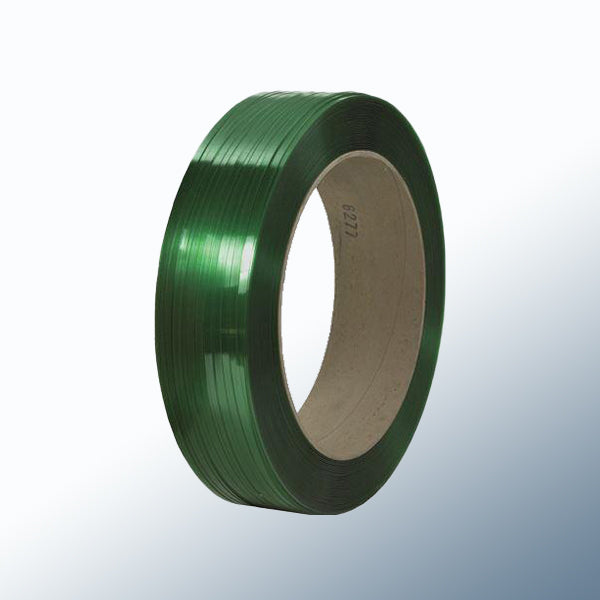 16 x 6" Core Green Polyester Strapping