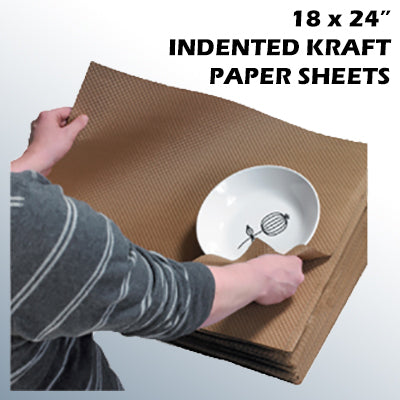 18 x 24" Indented Kraft Paper Sheets - Approx. 415 sheets/bdl