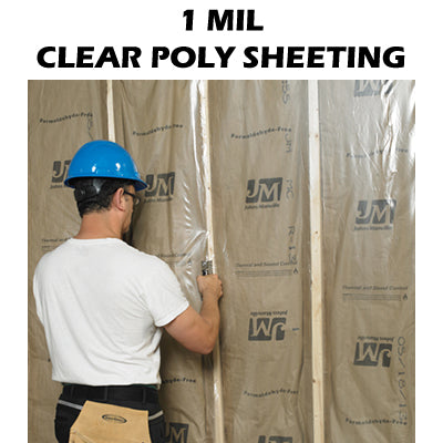 1 Mil Clear Poly Sheeting