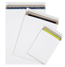 White Self-Seal Flat Mailers (25 Packs)