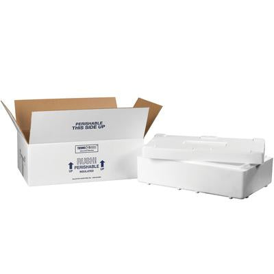 12x12x10 Insulated Shipping Box w/ 1/2 Foam (1 Pack)
