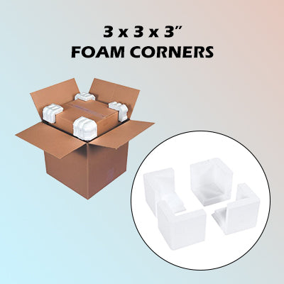 3 x 3 x 3" Foam Corner Protectors 1,000/cs