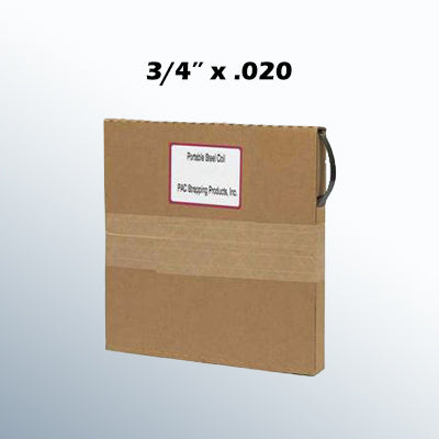 3/4" x .020 Standard-Duty Steel Strapping (MINI COIL)