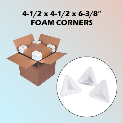 4-1/2 x 4-1/2 x 6-3/8" Foam Corner Protectors 500/cs