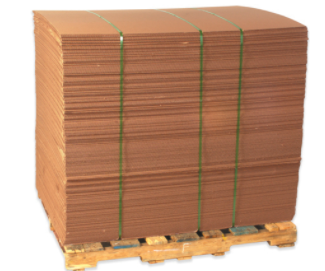 Skid Quantity Best Seller - 48x48" Single Wall Corrugated Sheets 250/skid