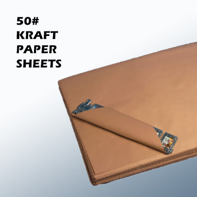 50 lb Basis Weight Kraft Paper Sheets