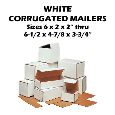 White Corrugated Mailers 50/bdl (Part 2)