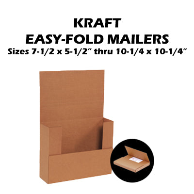 Kraft Easy-Fold Mailers 50/bdl (Part 1)