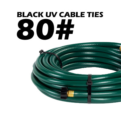 80# Black UV Cable Ties (14")