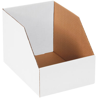 12" Deep White JUMBO Bin Boxes-White Bin Boxes-Lamar Packaging Supplies Inc