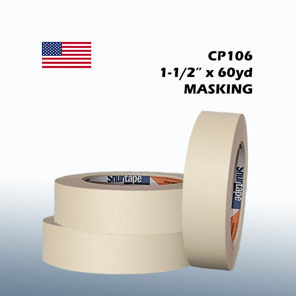 Shurtape CP106 1-1/2" x 60yd Masking Tape