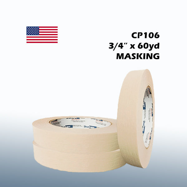 Shurtape CP106 3/4" x 60yd Masking Tape