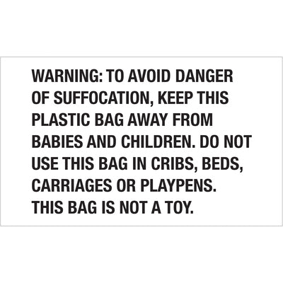 Suffocation Warning Labels