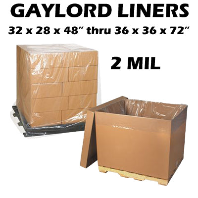 2 Mil Clear Gaylord Liners - Pallet Covers (Part 1)