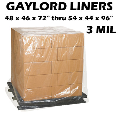 3 Mil Clear Gaylord Liner - Pallet Covers
