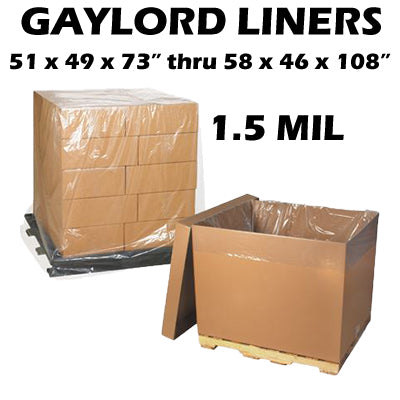 1.5 Mil Clear Gaylord Liners - Pallet Covers (Part 4)