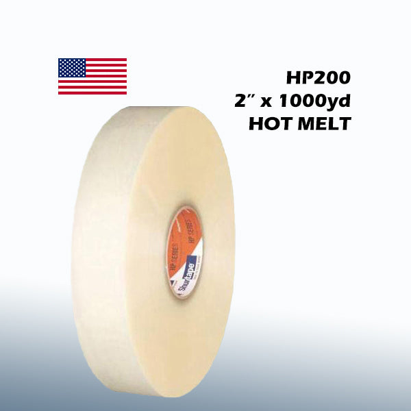 Shurtape HP200 2" x 1000yd Clear Hot Melt Carton Sealing Tape