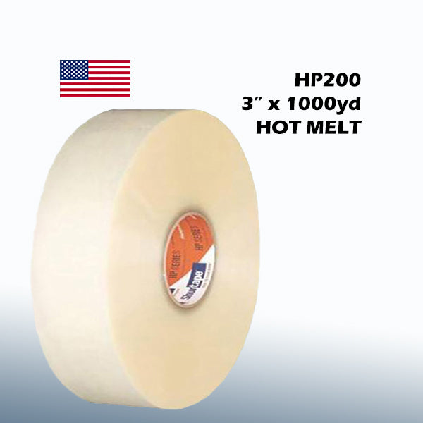 Shurtape HP200 3" X 1000yd Clear Hot Melt Carton Sealing Tape
