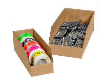 12" Kraft Bin Boxes-Kraft Bin Boxes-Lamar Packaging Supplies Inc