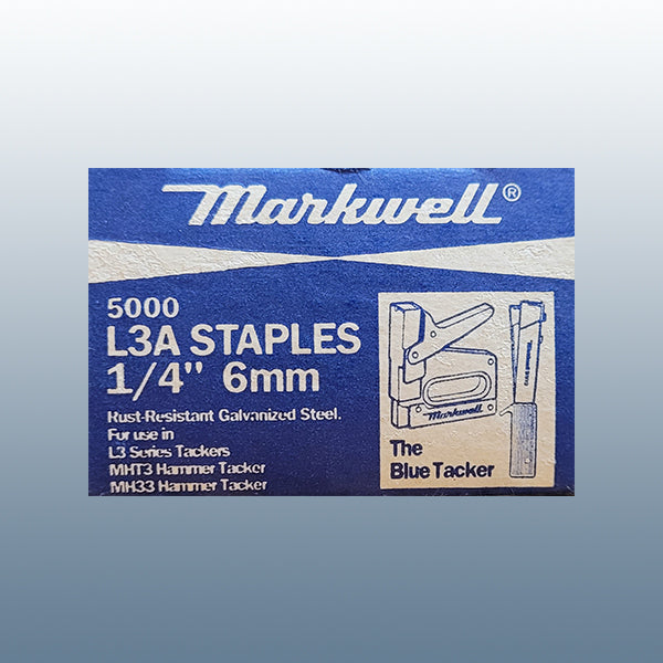Markwell L3A 1/4" Staples (5,000/bx) (Image 2)